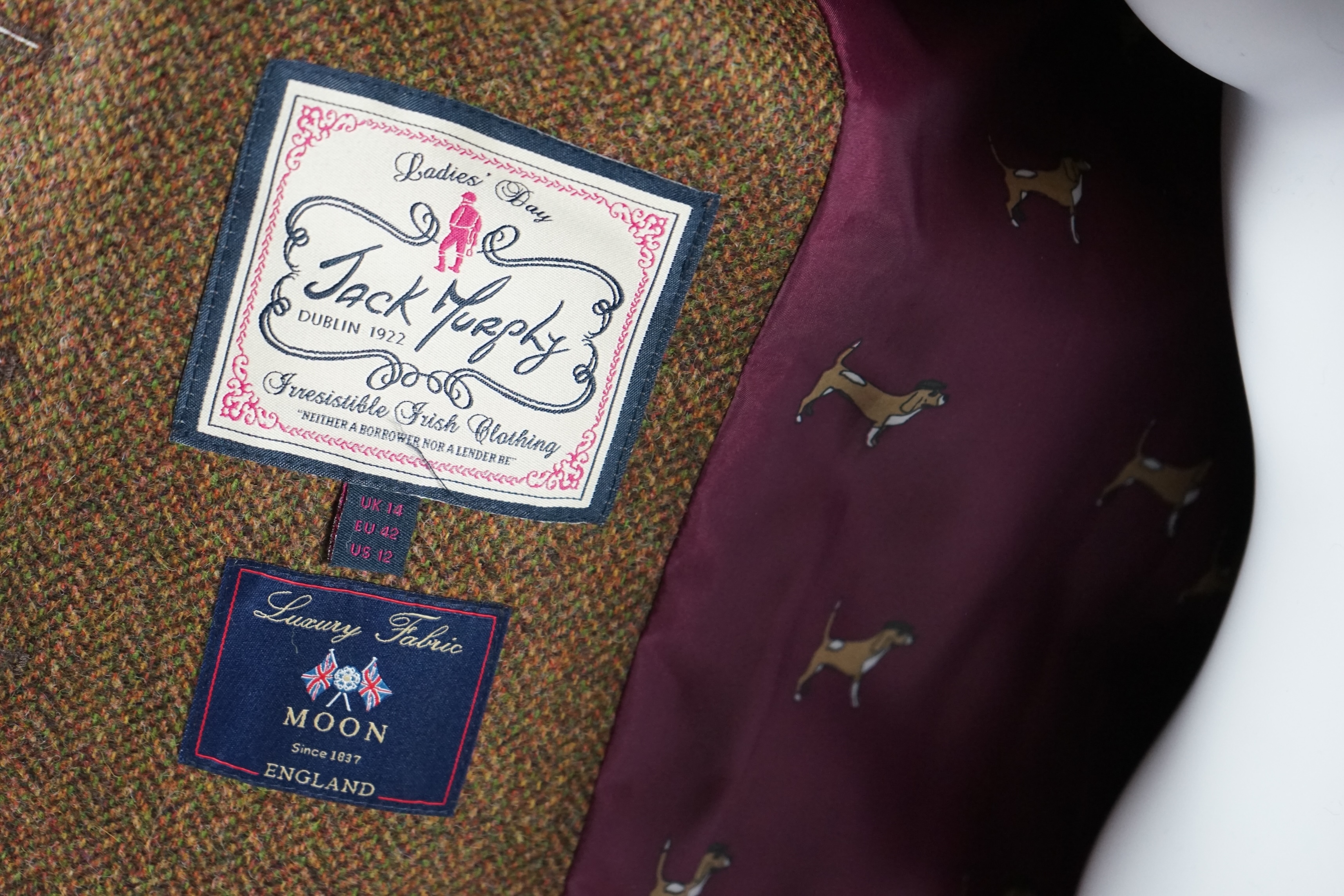 Three lady's jackets, Gabriela Rose, Gloria Estelles and Jack Murphy, UK Size 14. Proceeds to Happy Paws Puppy Rescue